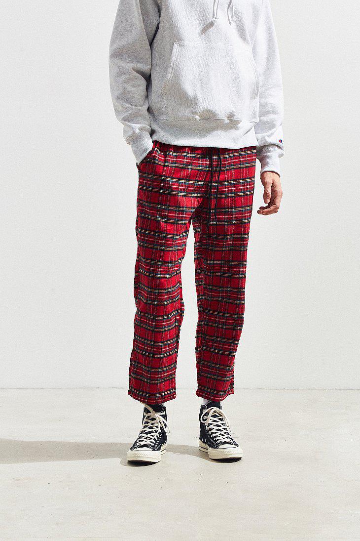 urban outfitters red plaid pants