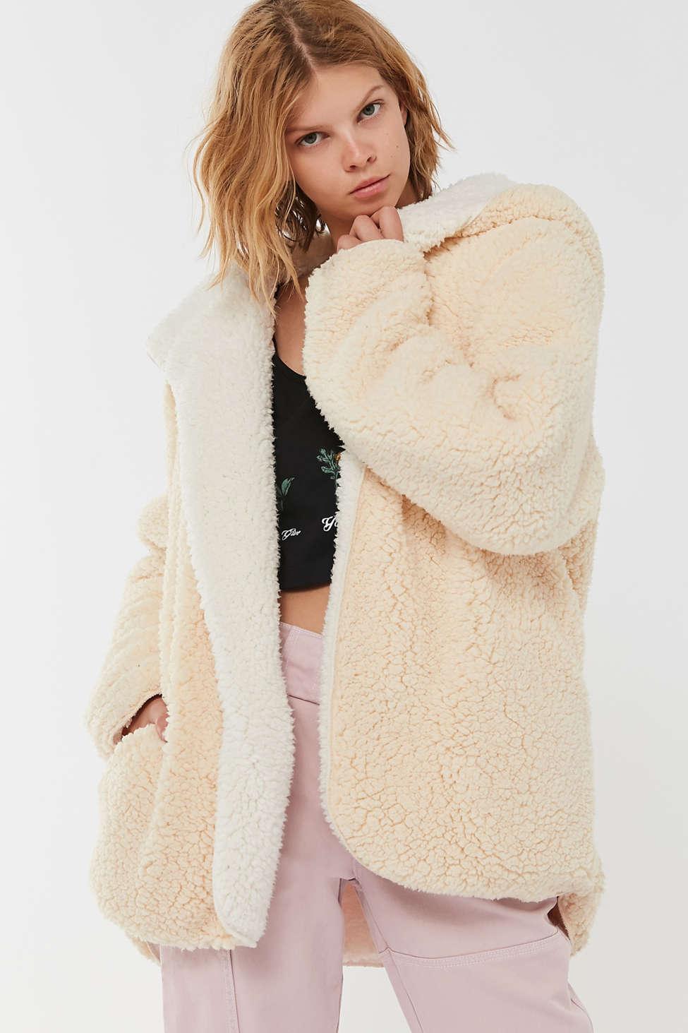 Uo Carmella Reversible Hooded Teddy 