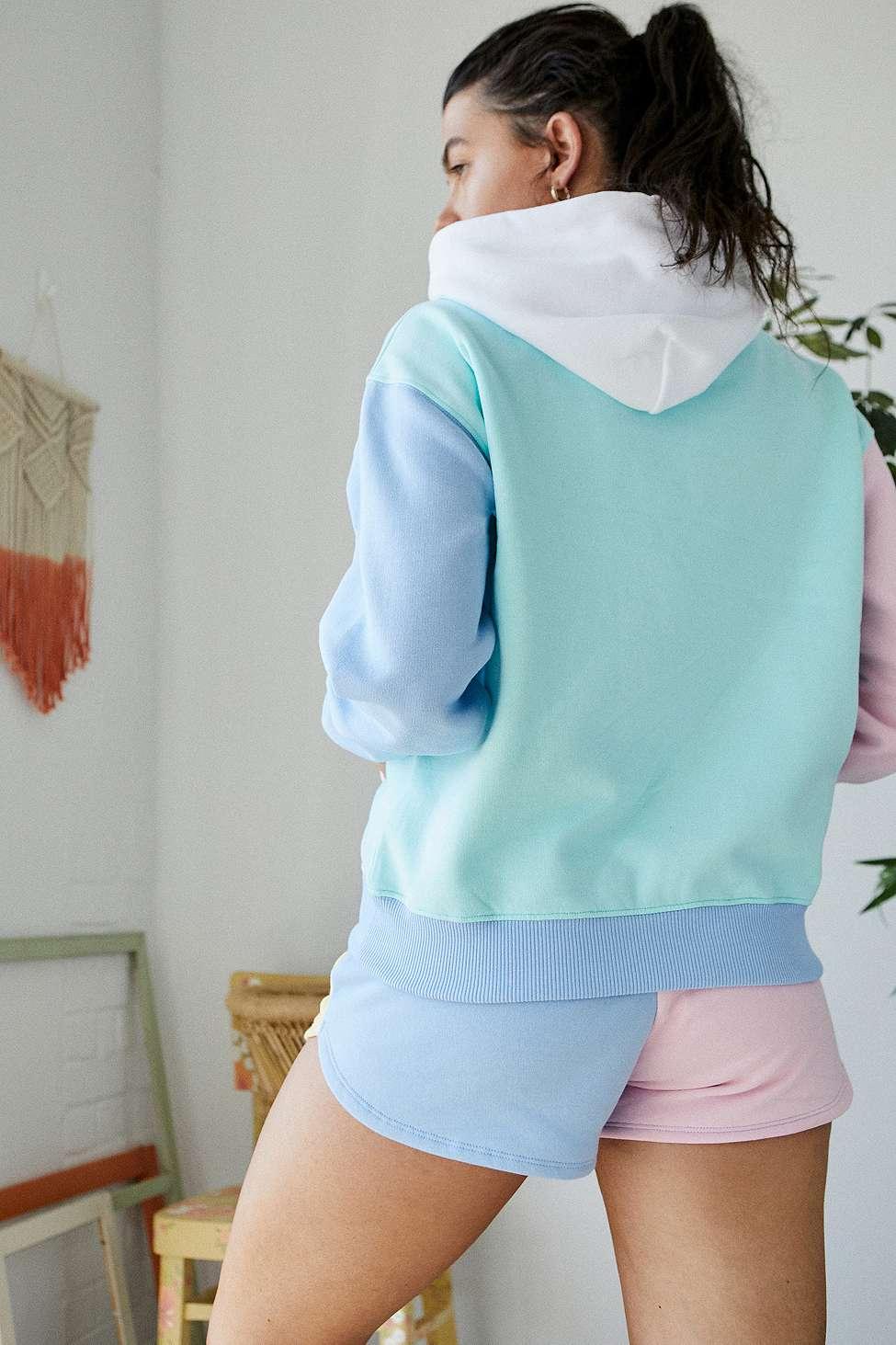 Tommy hilfiger pastel colour block sweatshirt cheap