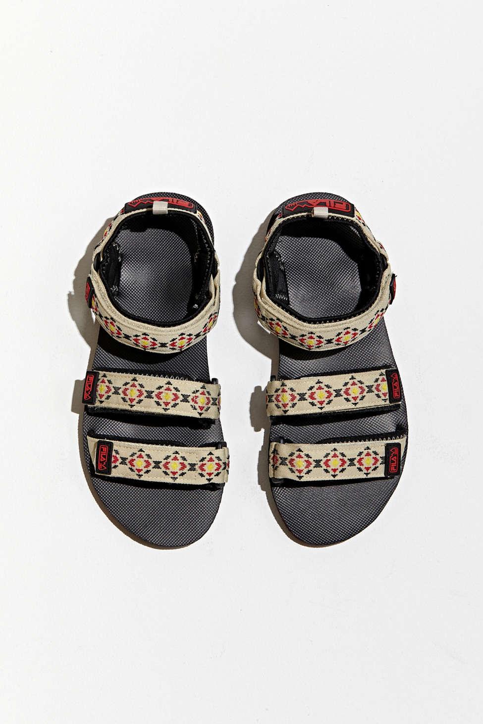 fila drifter animal print sandal