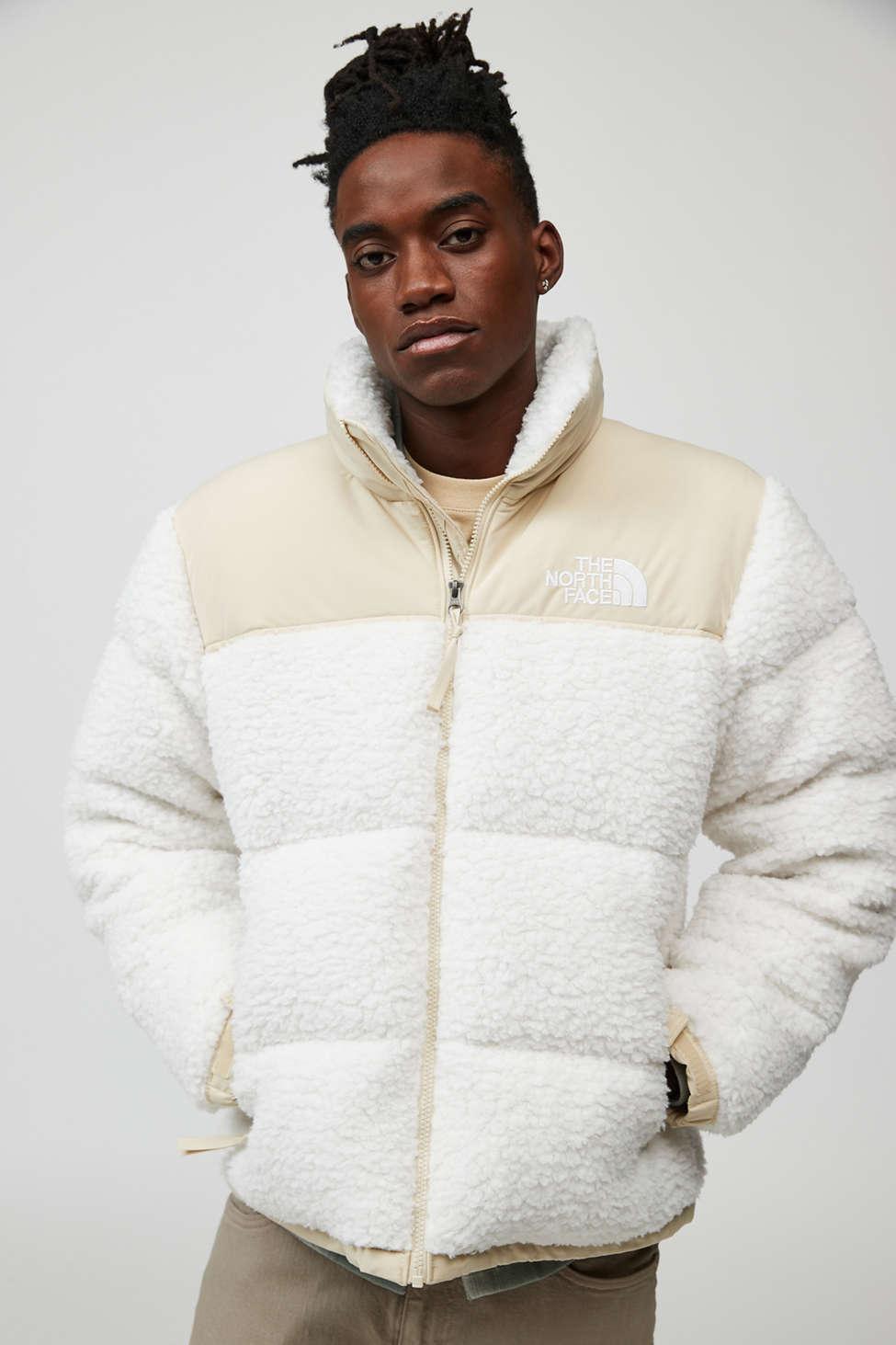 The North Face Nuptse Sherpa Puffer Jacket in Natural for Men | Lyst
