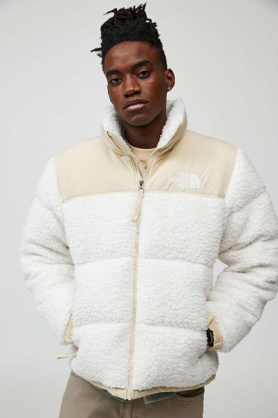The North Face Nuptse Sherpa Puffer Jacket in Natural for Men Lyst