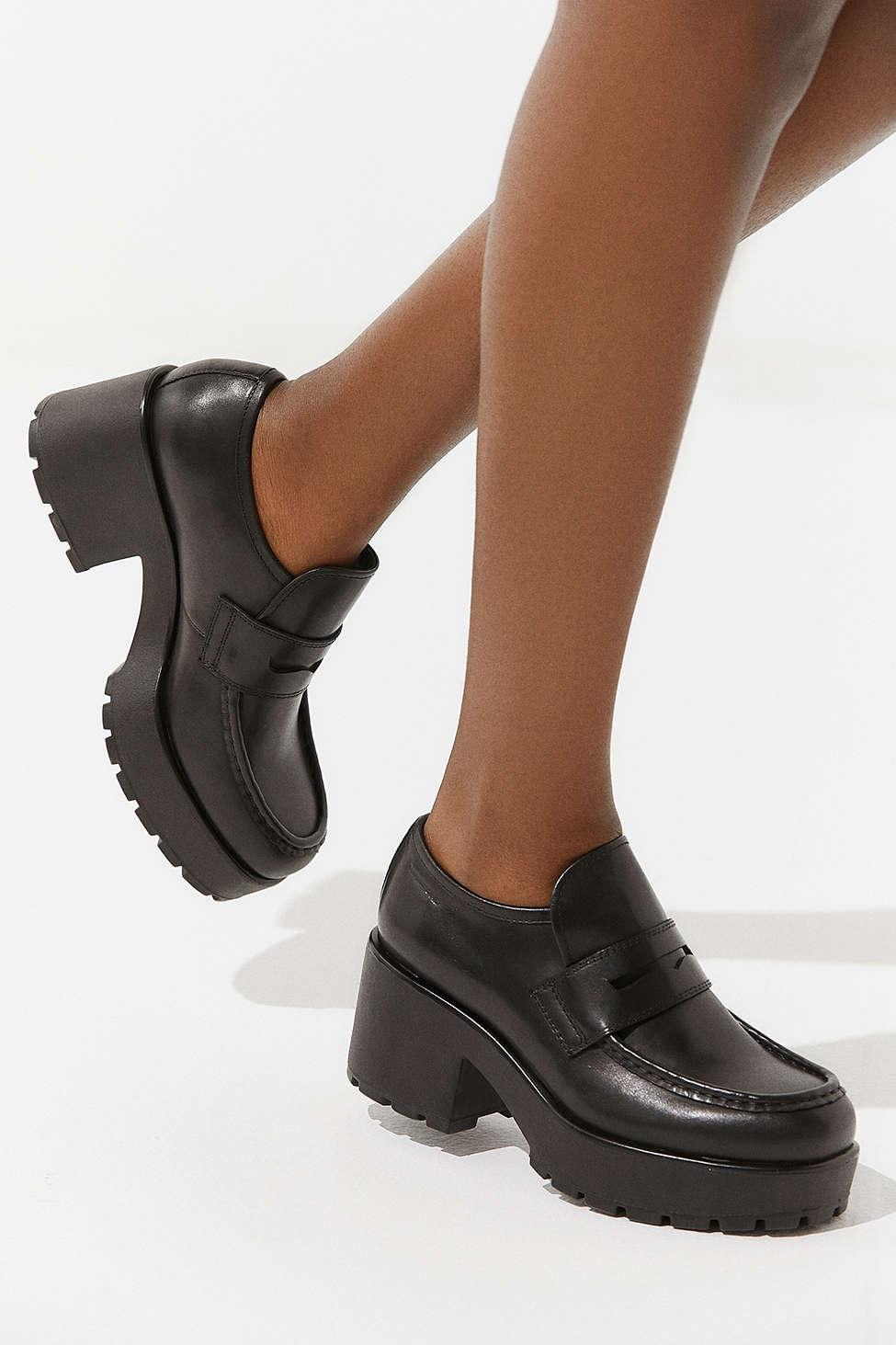 overskæg forbrug gaffel Vagabond Shoemakers Dioon Platform Loafer in Black | Lyst