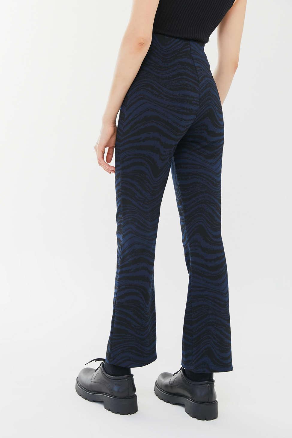 high waisted kick flare trousers