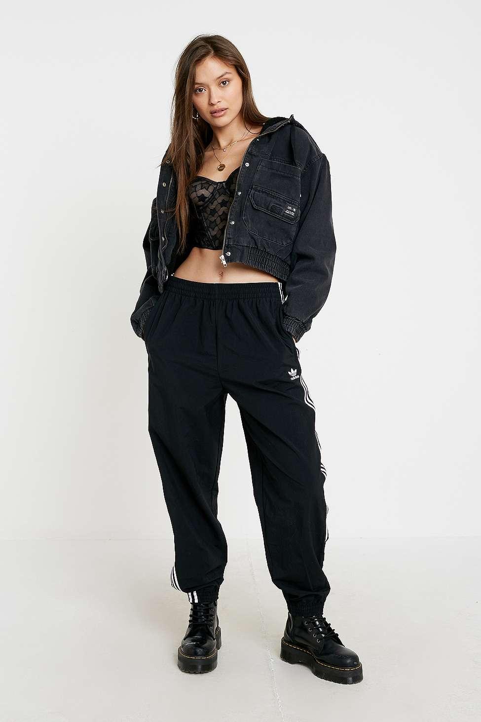 Black cropped utility jacket online