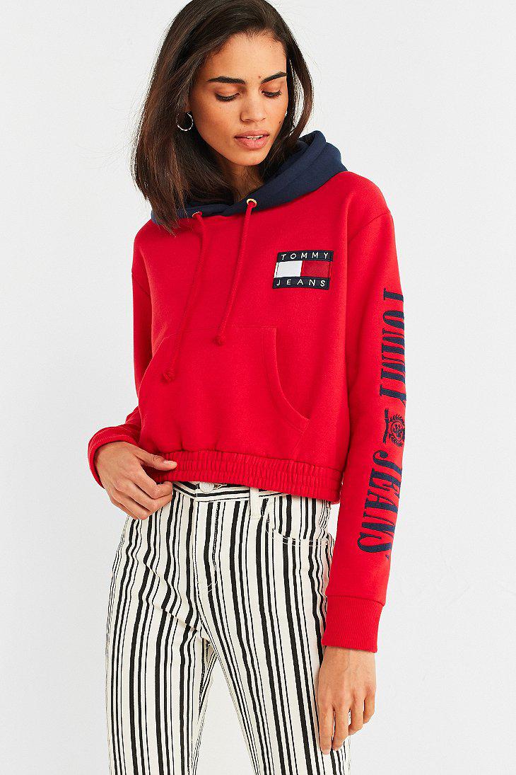 tommy hilfiger red sweatshirt