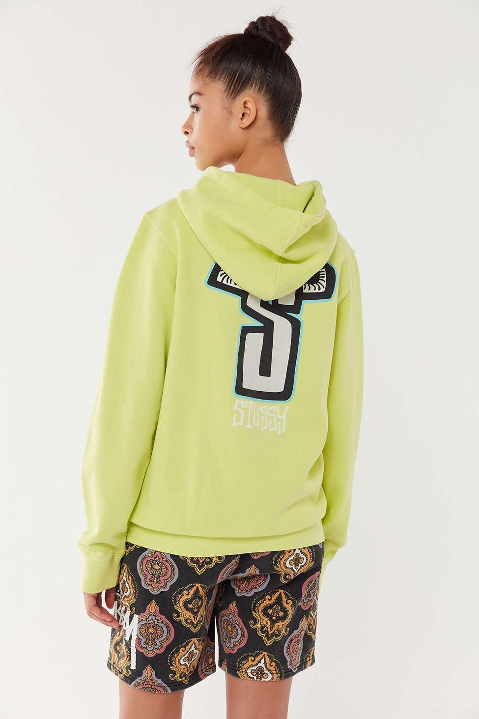 stussy yellow hoodie