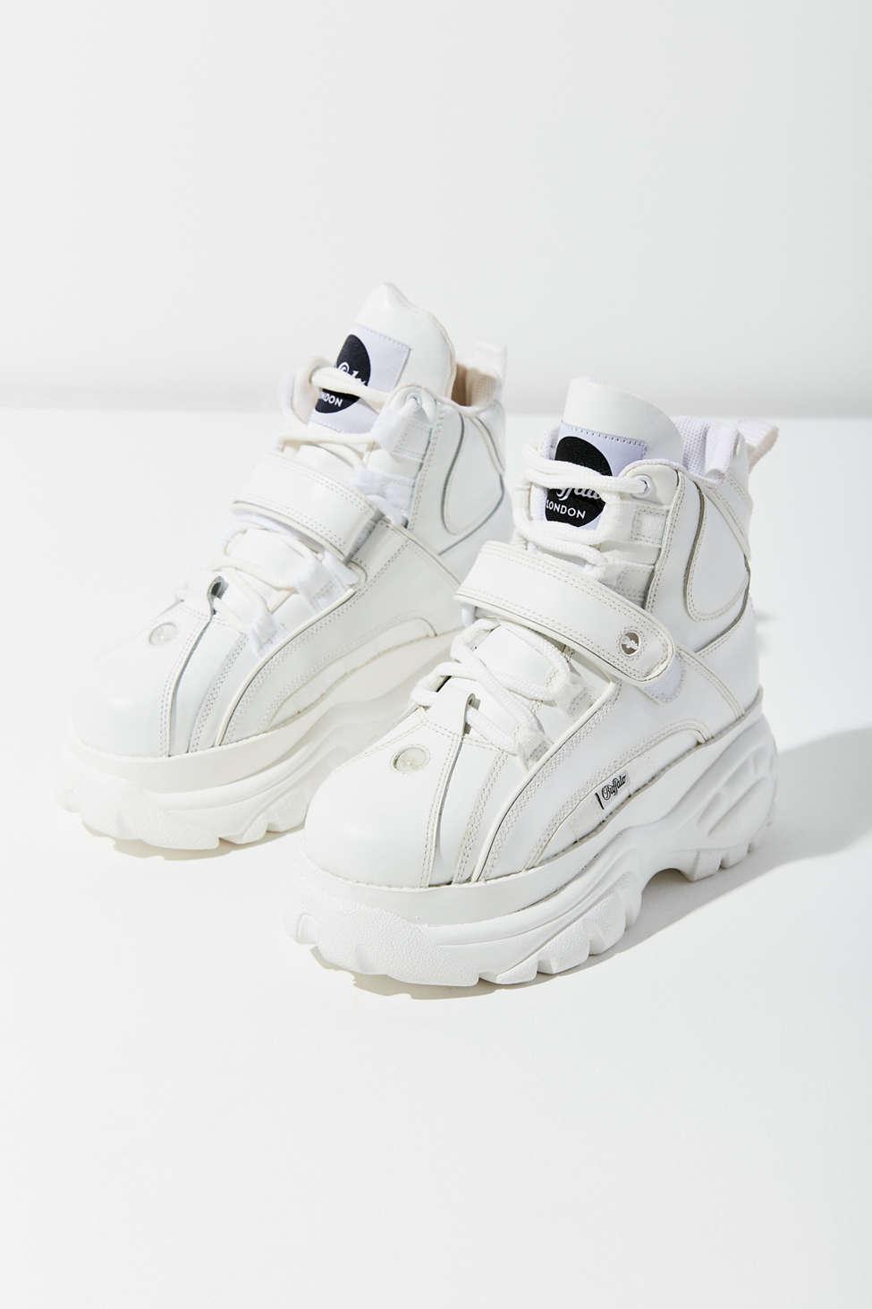 buffalo classic high leather white