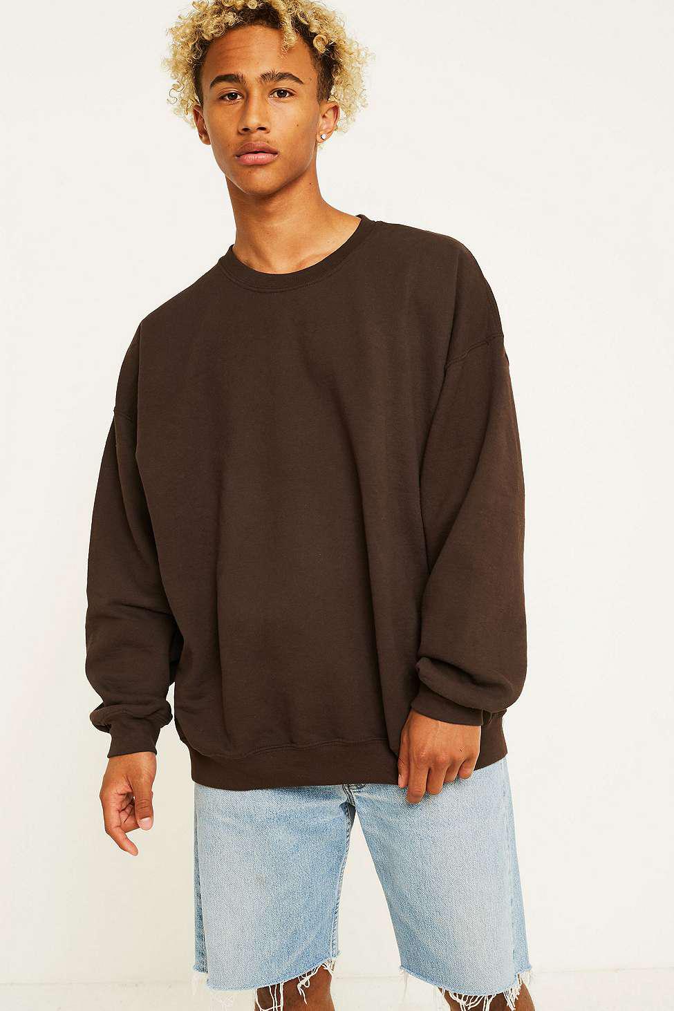 brown mens sweatshirt