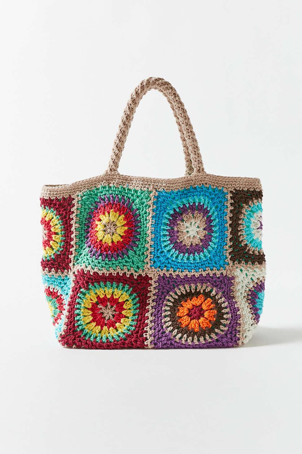 Urban Outfitters Uo Daisy Crochet Mini Tote Bag | Lyst