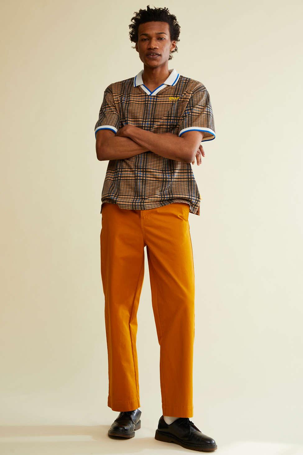 Urban Outfitters Uo Baggy Skate Fit Chino Pant in Orange for Men