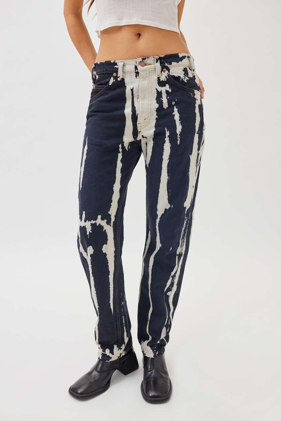 Urban Renewal Remade Levi's Bleached Black & White Jean in Blue | Lyst