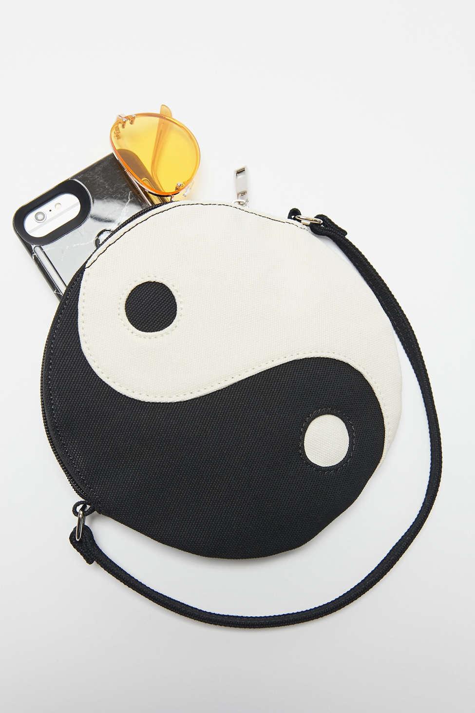 KEAKIA Yin Yang Concept Round Crossbody Bag Shoulder Sling Bag Handbag Purse Satchel Shoulder Bag for Kids Women