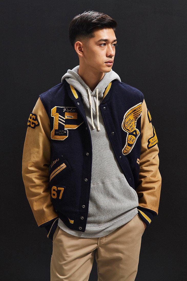 Ralph Lauren Vintage Varsity Jacket in Blue for Men | Lyst Canada