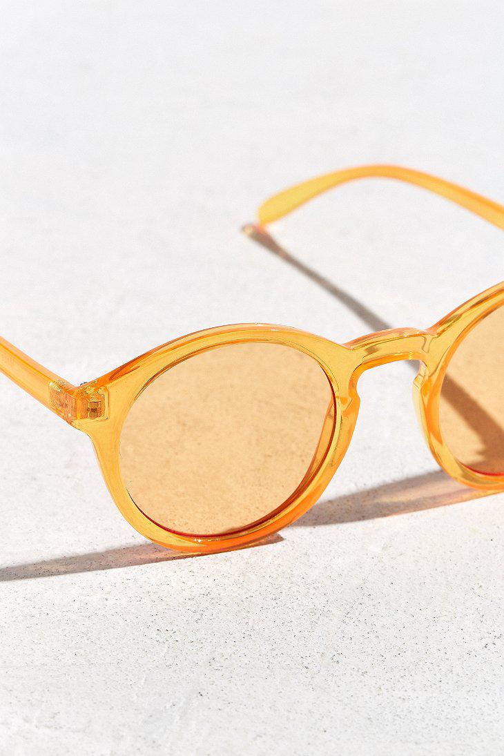 orange plastic sunglasses