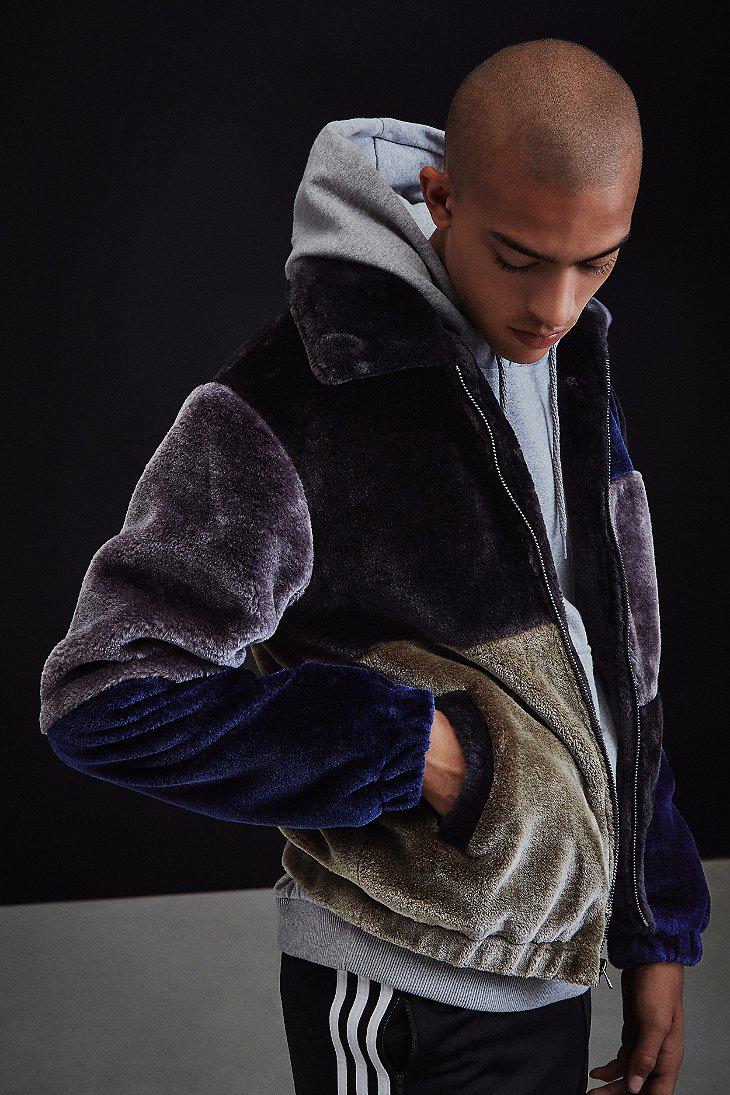 Urban outfitters mens fur coat top