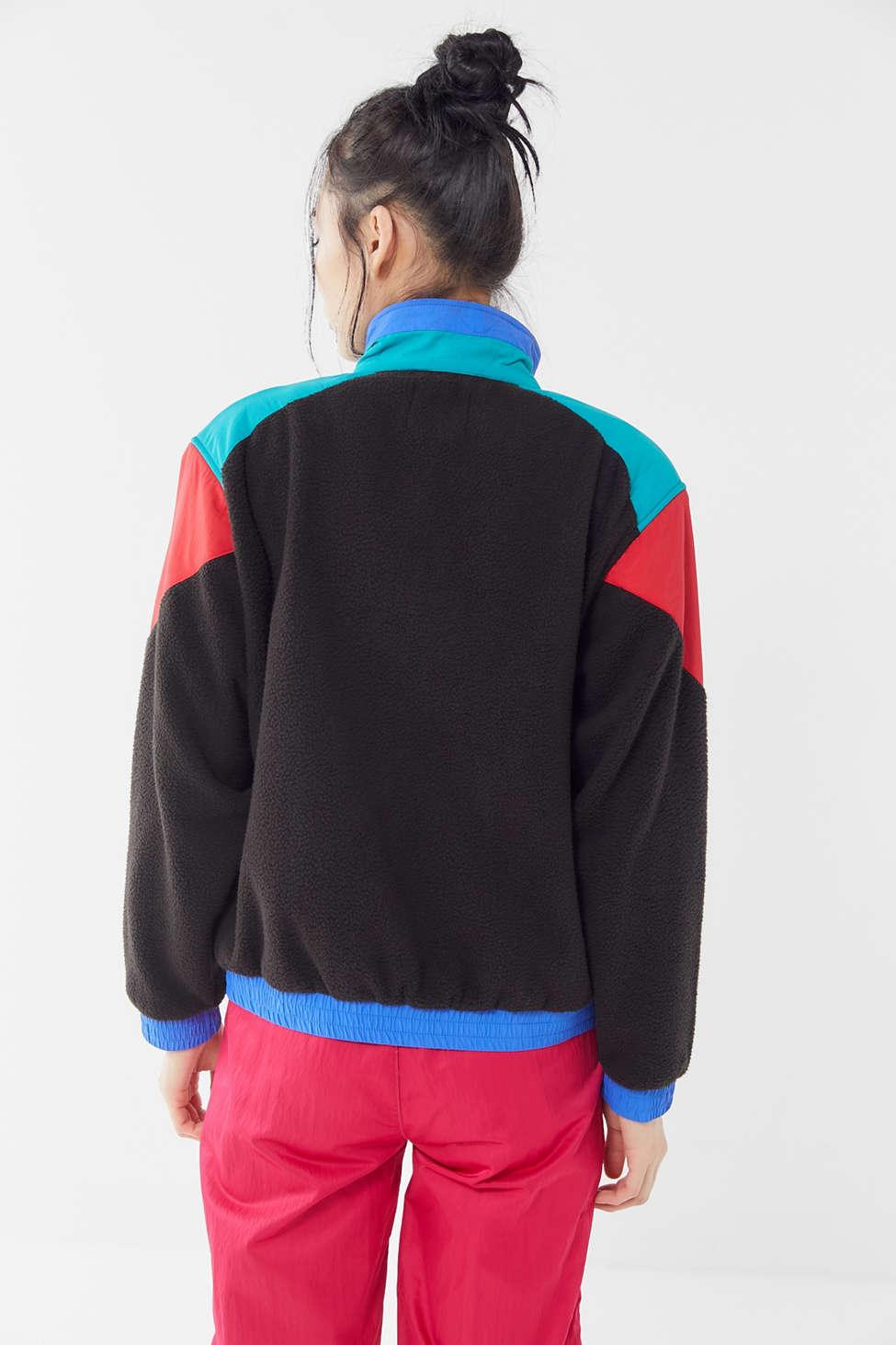 retro colour block jacket