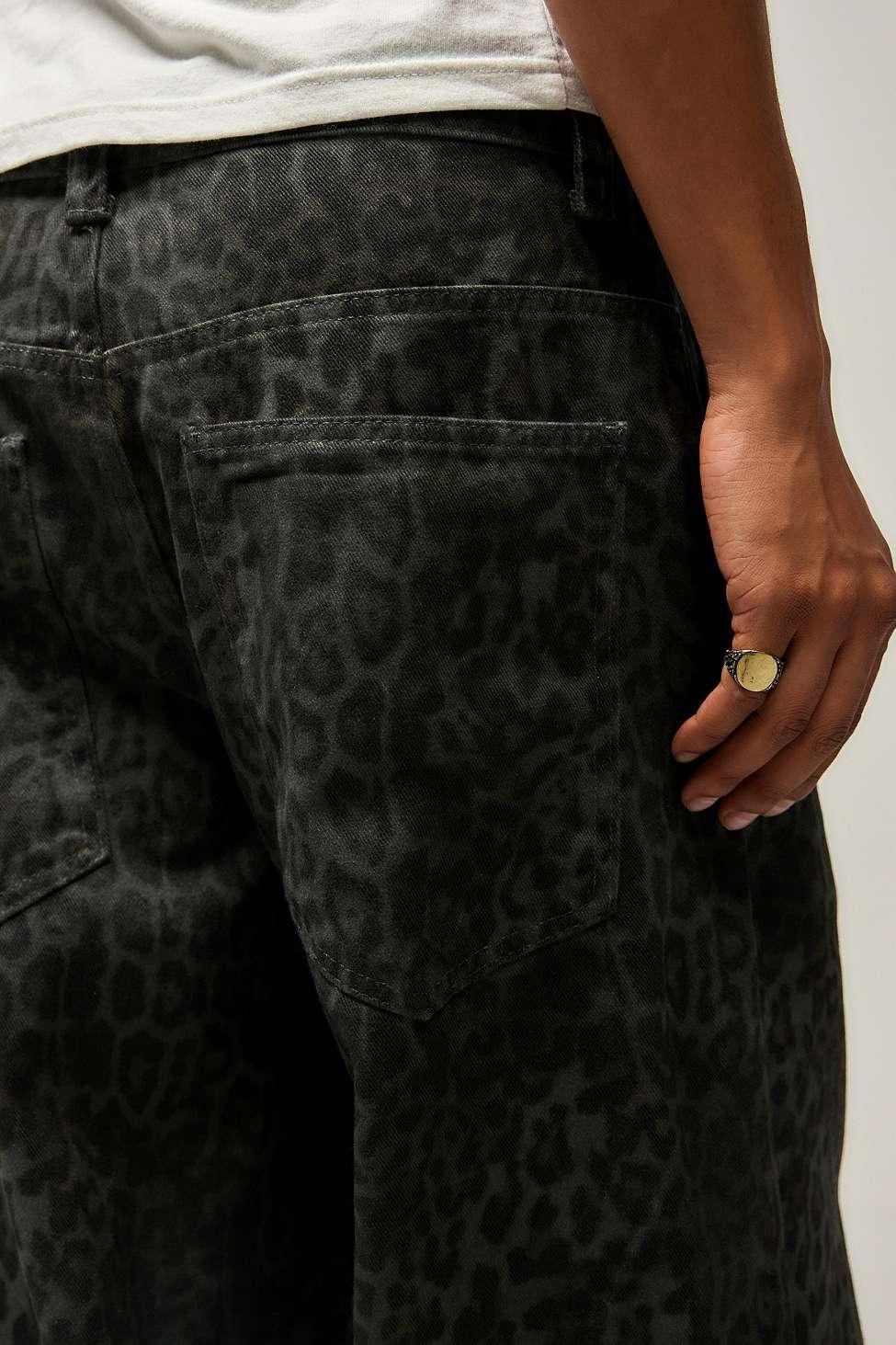 Shop Leopard Fade Colossus Jeans | Jaded London | Clothing
