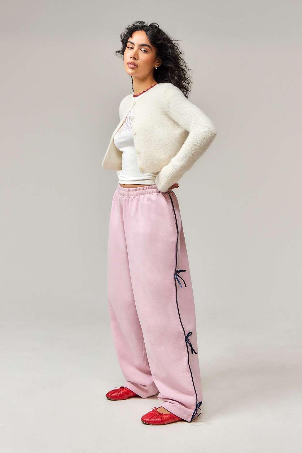 Urban outfitters pink joggers hotsell