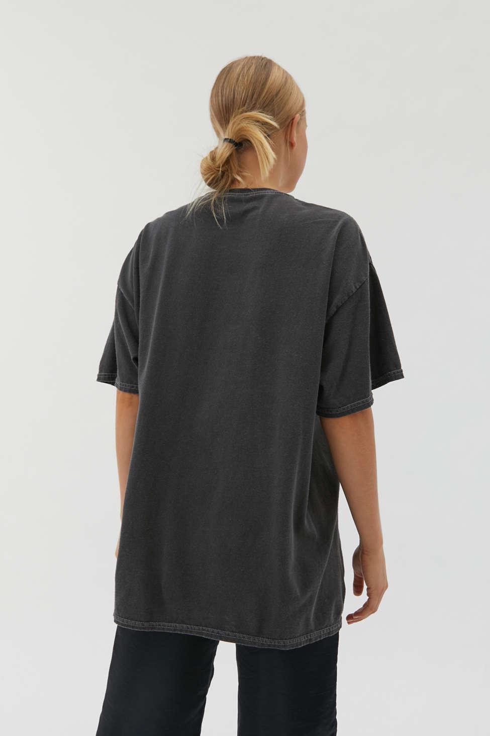 Urban Outfitters Nirvana In Utero Overdyed T-shirt Dress in Black 