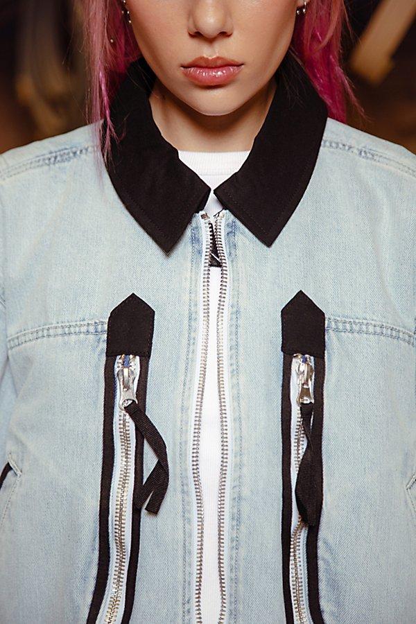 新品 CAT X Reclaimed LA UO別注 中綿 ベスト US:L Caterpillar Cat X Reclaimed La Uo Exclusive Denim Jacket for