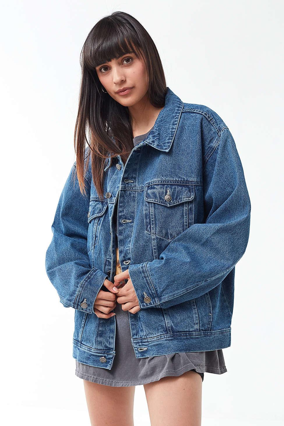 oversized 90s denim jacket