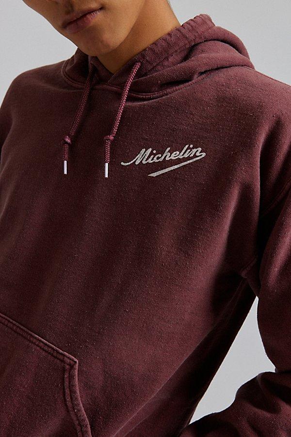 Urban Outfitters Michelin Tire Graphic Hoodie Sweatshirt in Red for