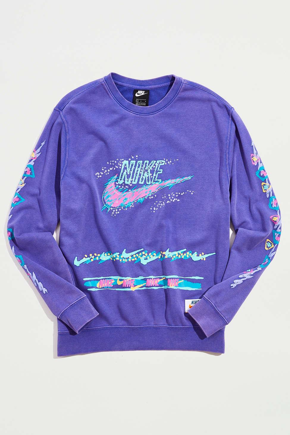 Nike Club Stories Crew Neck Sweatshirt in Purple for Men | Lyst