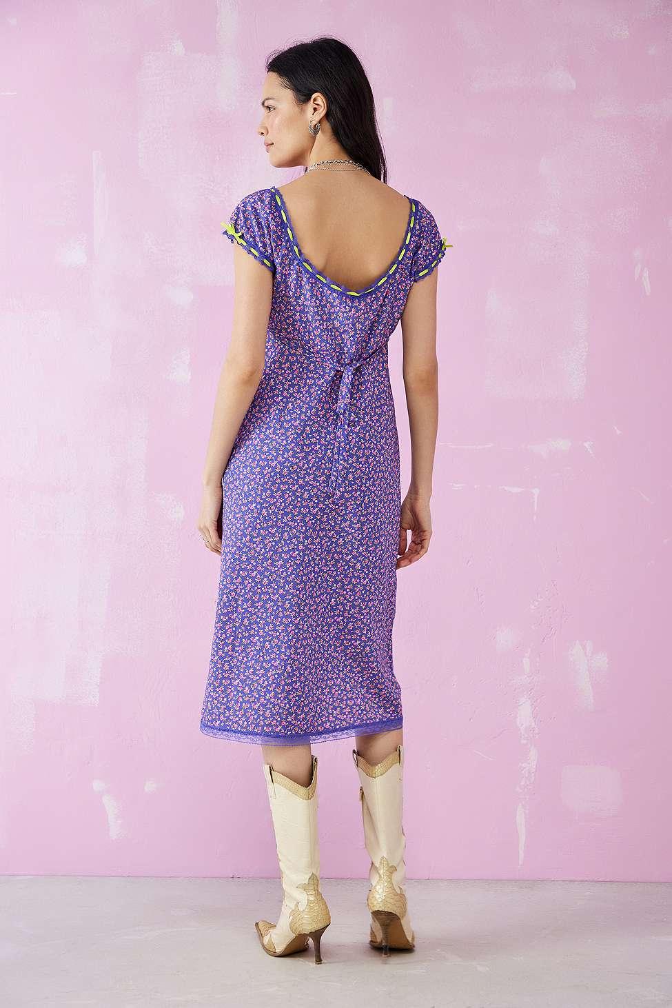Betsey Johnson Malibu Midi Dress in Purple Lyst UK