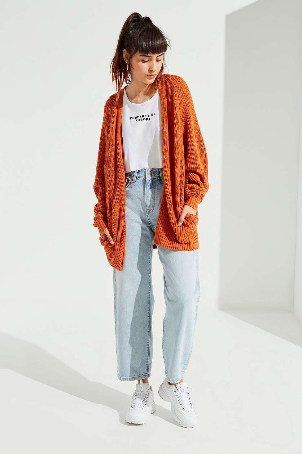 Urban outfitters orange clearance cardigan