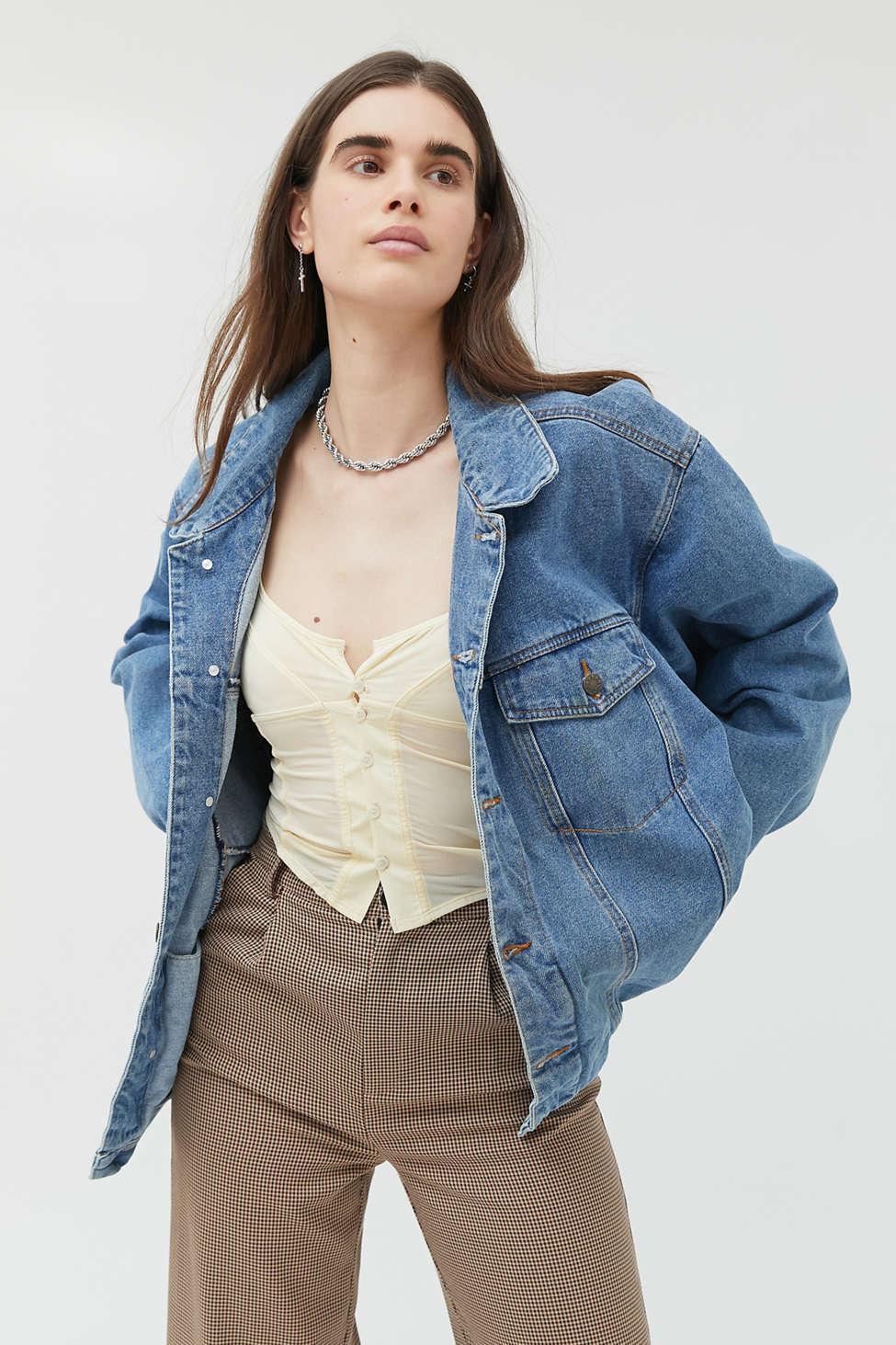 oversized 90s denim jacket