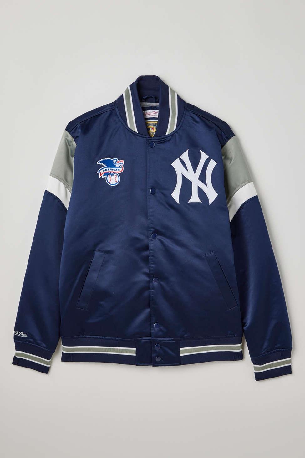 Mitchell & Ness New York Knicks Blue Hardwood Classics Authentic Warm-Up Full-Snap Jacket