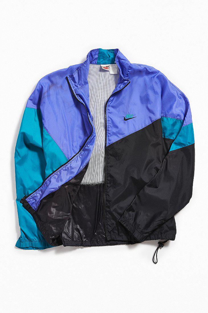 Urban Outfitters Vintage Nike Purple + Teal Windbreaker Jacket in Black for  Men | Lyst