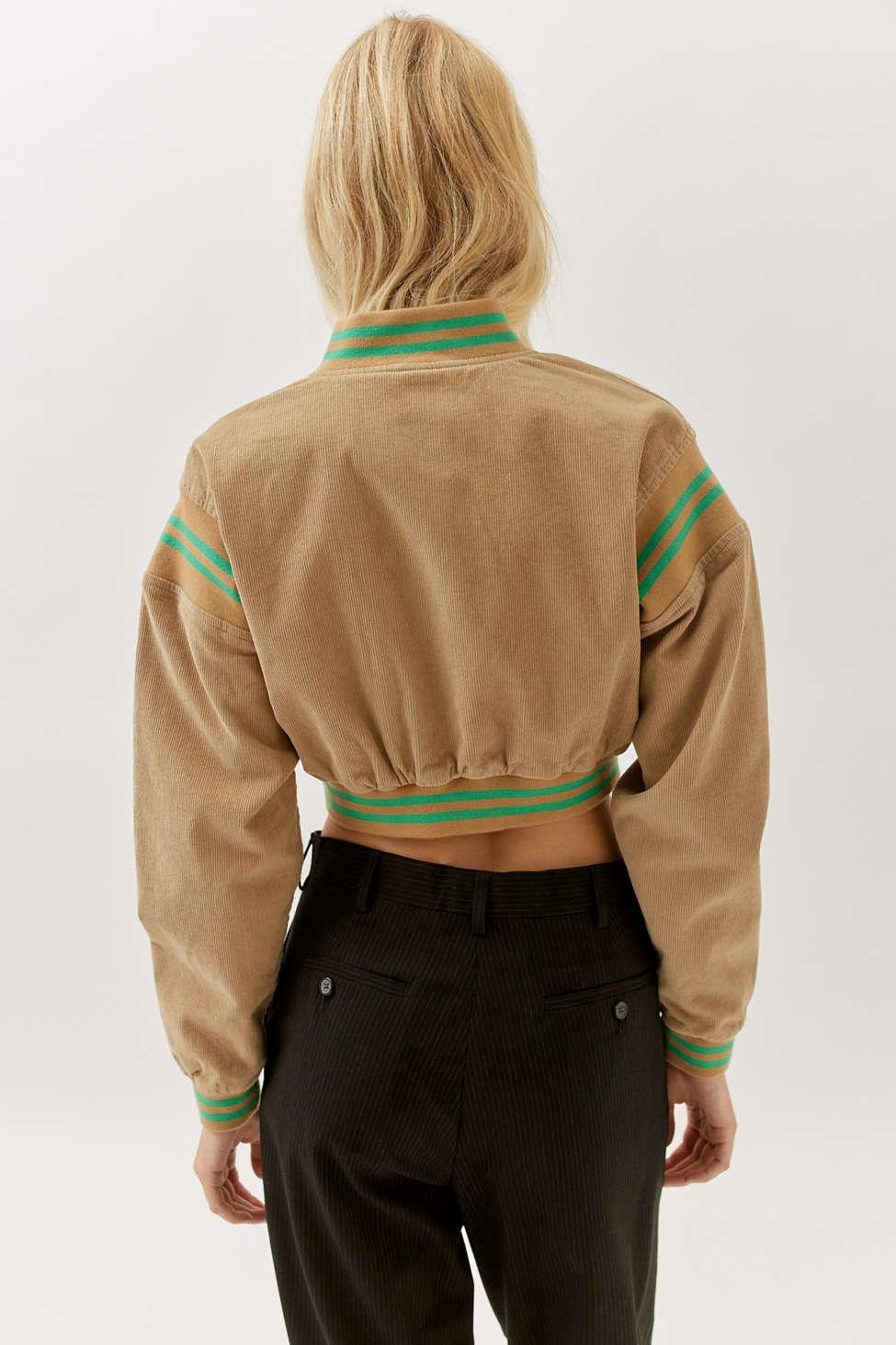 Urban Outfitters Uo Charlie Corduroy Varsity Jacket in Brown | Lyst