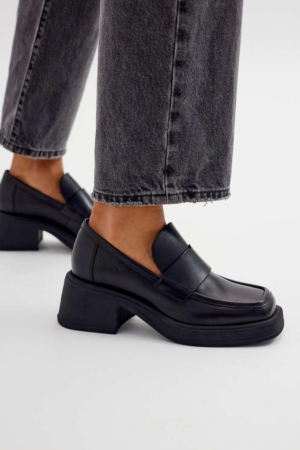 Vagabond Shoemakers Dorah Heeled Loafer in Black | Lyst
