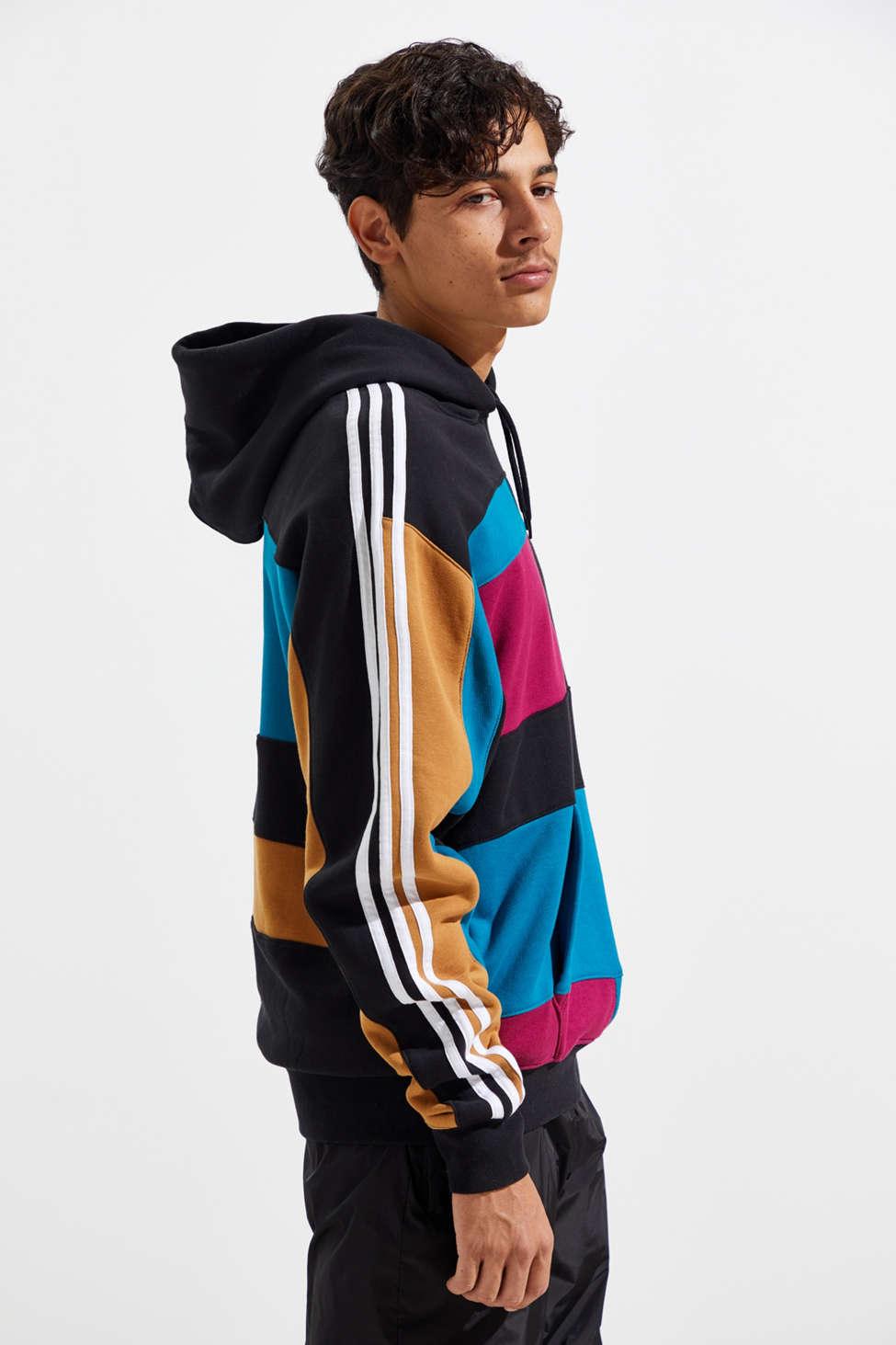 adidas originals asymmetrical colorblock sweatshirt