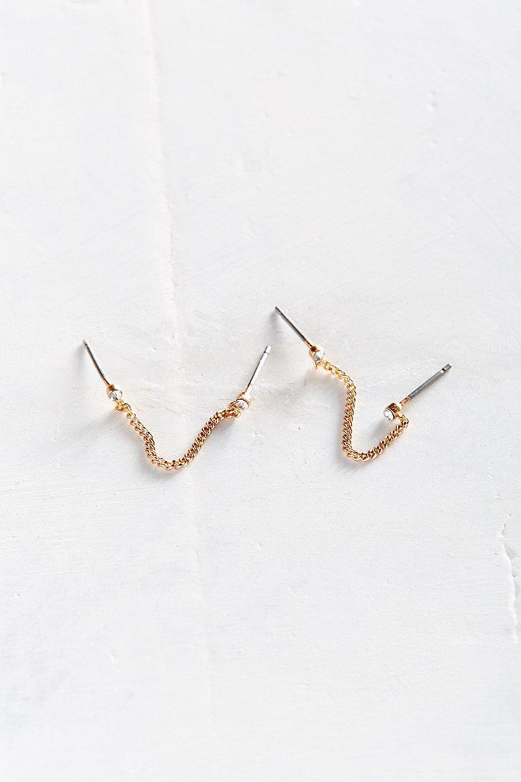 Lyst Urban Outers Little Sparkle Double Post Earring In Metallic Gallery