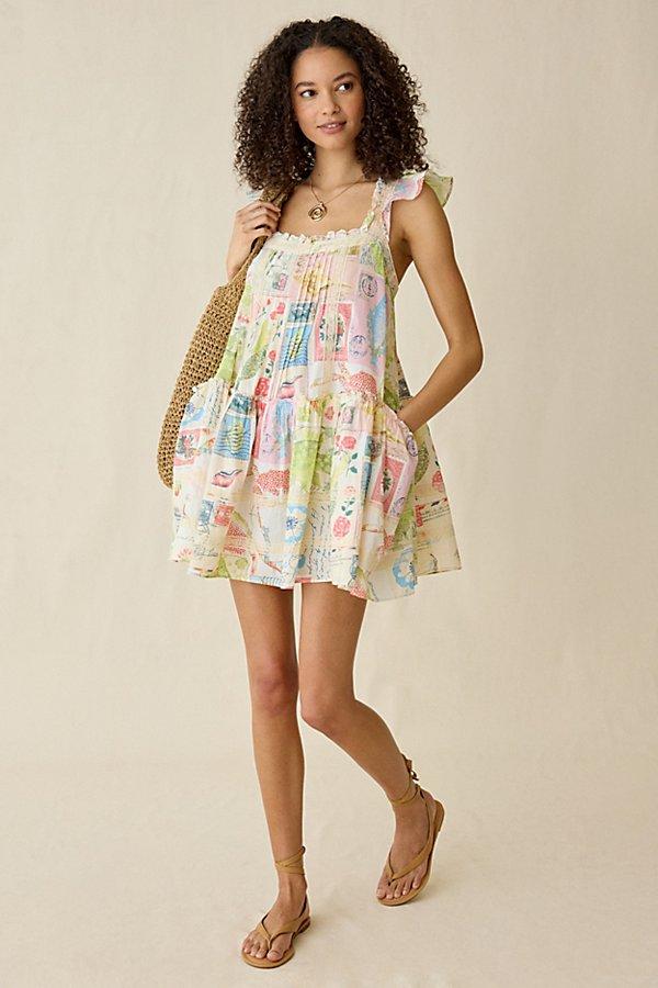 white lace drop waist dress Kadi White Cotton Poplin Drop Waist Corset Mini Dress L / US 10-12