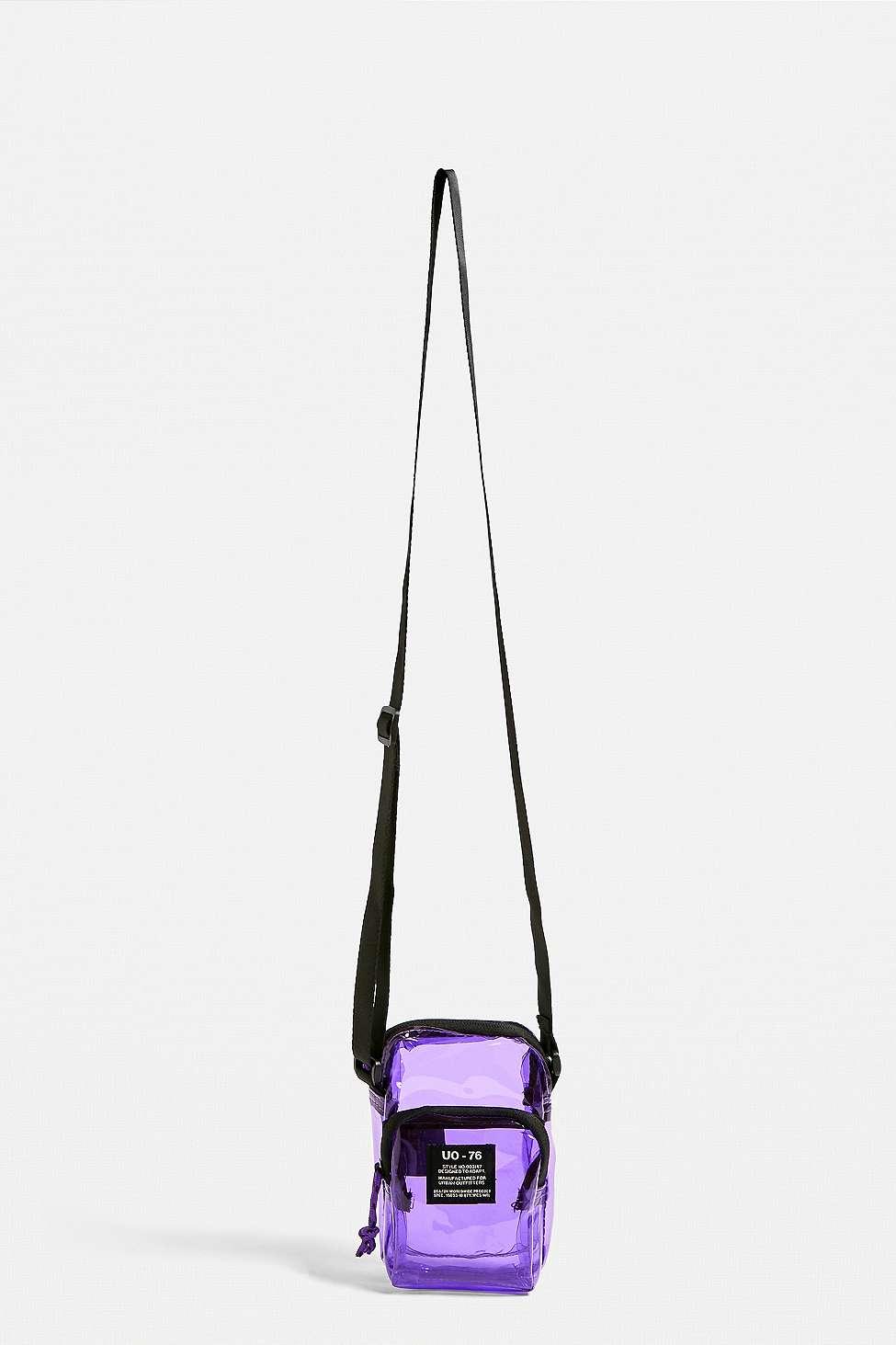 plastic pouch crossbody