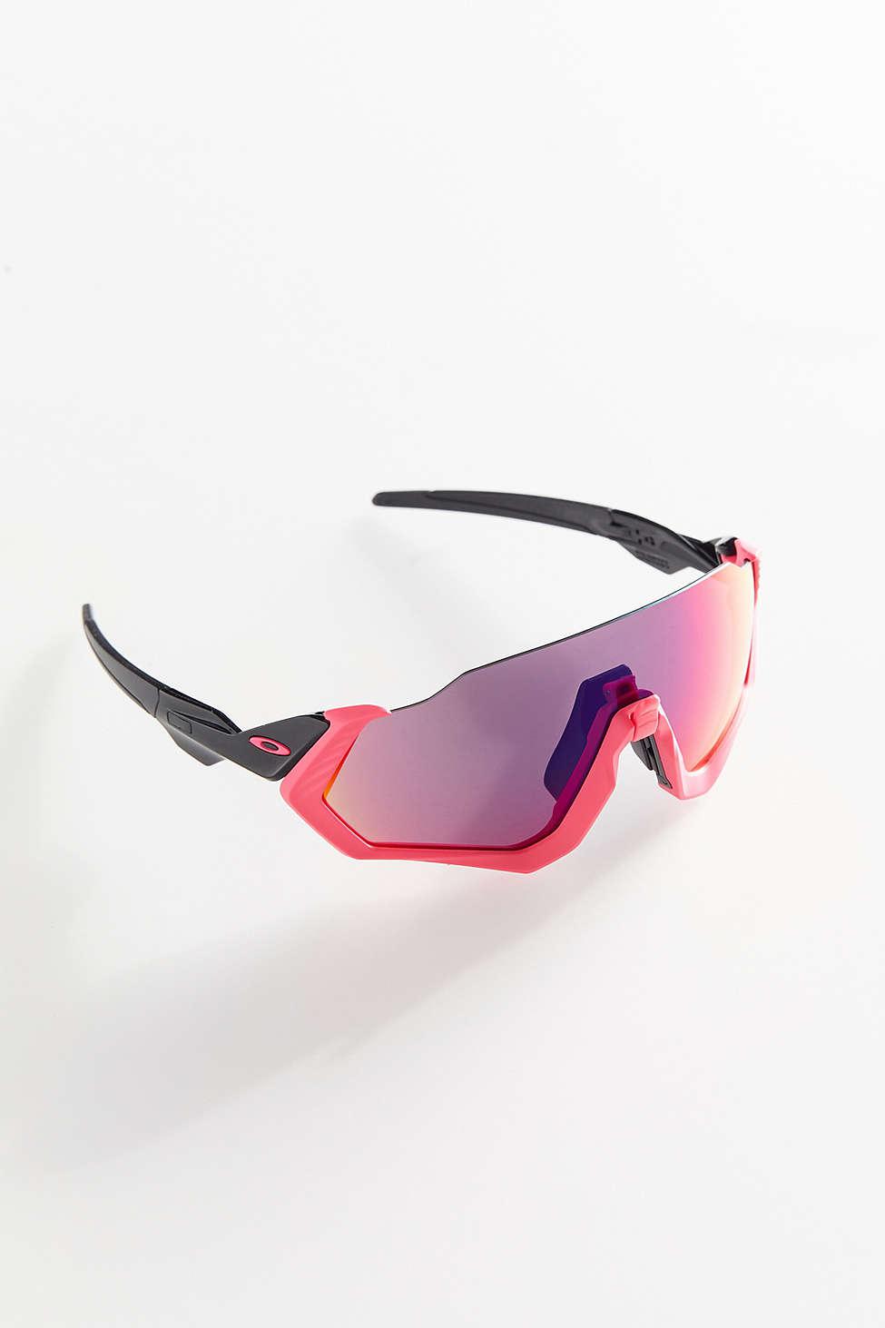 Oakley Flight Jacket Sunglasses in Pink | Lyst