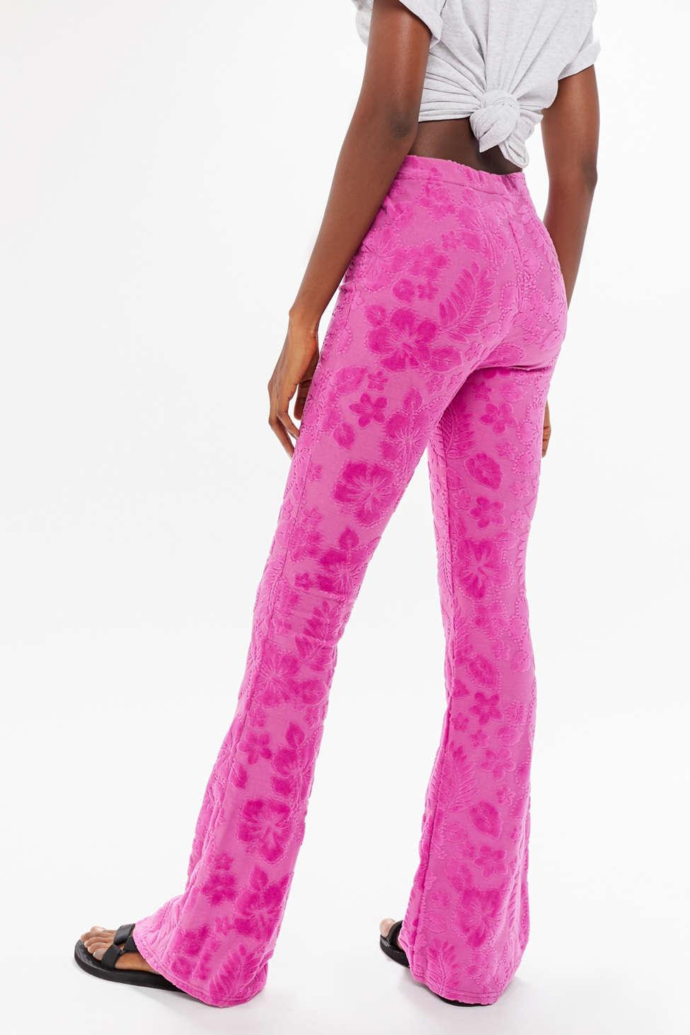 flare pants pink