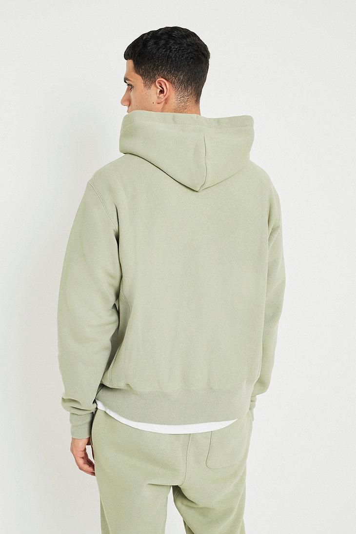 sage green champion hoodie