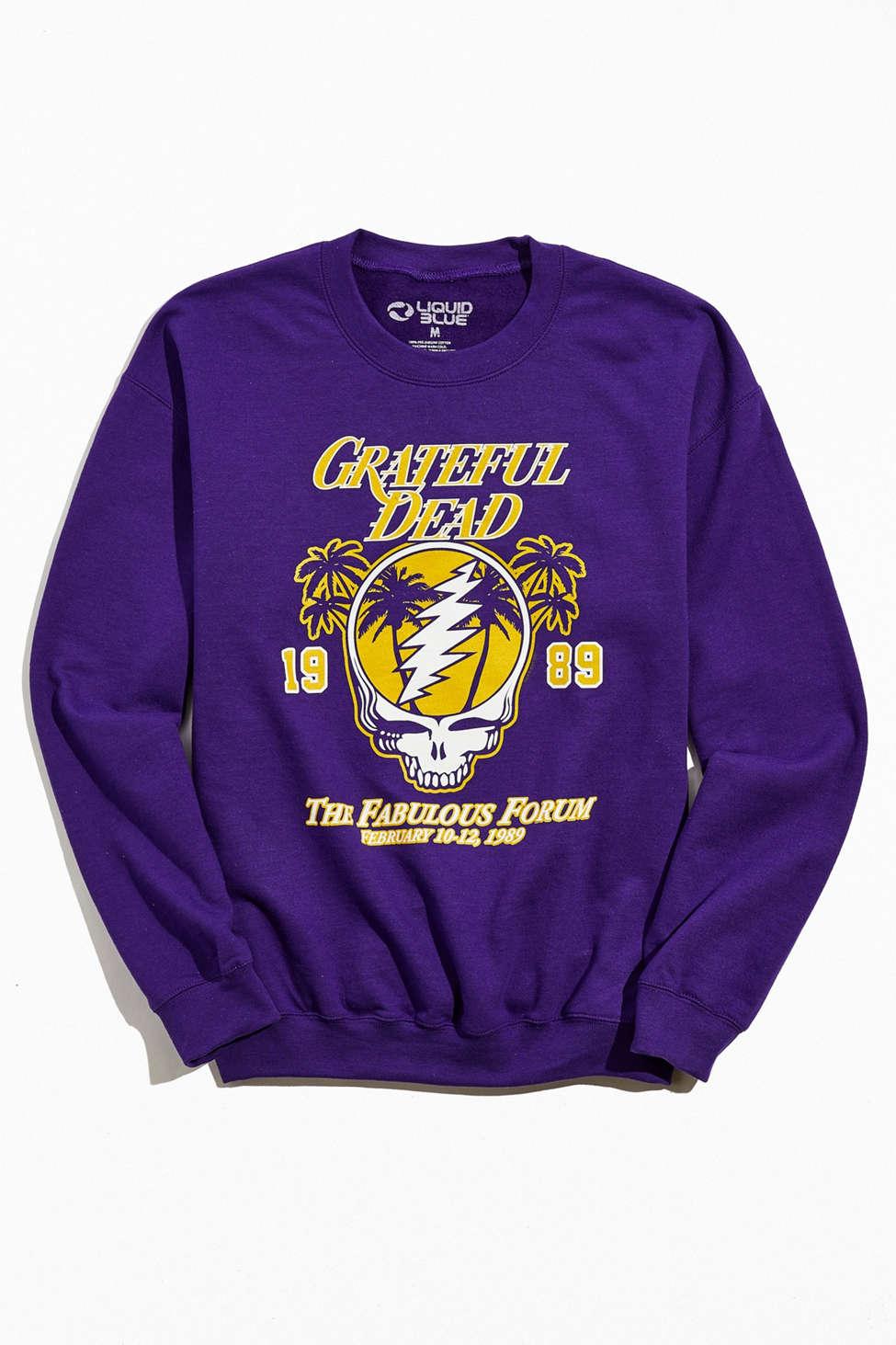 Urban Outfitters Grateful Dead Los Angeles Crew Neck Sweatshirt in Purple  for Men | Lyst