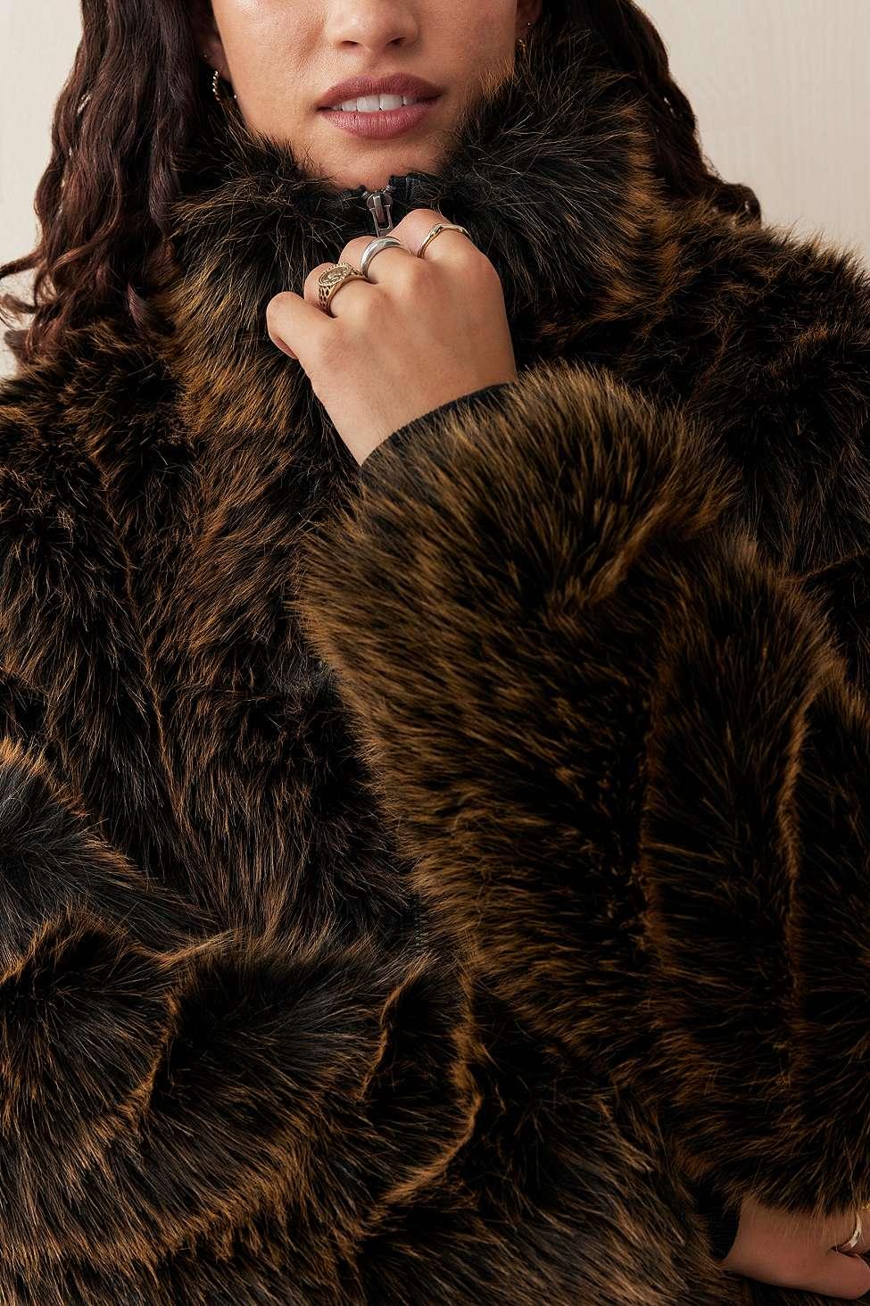 ジャケット・アウター Jaded London BrownMendoza Faux FurJacket Shop Mendoza Faux Fur Jacket | Jaded London | Clothing