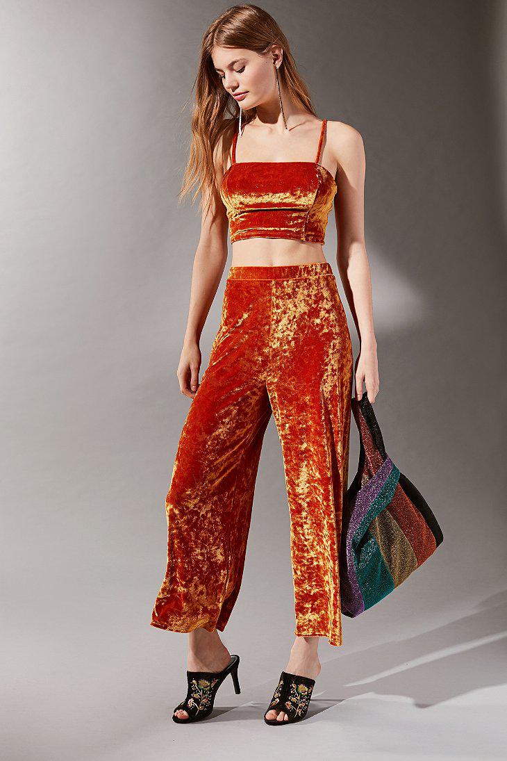 Urban Outfitters Uo Crushed Velvet 