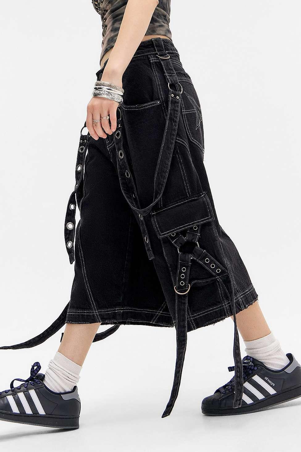 Minga Black Washed Trek Jorts | Lyst UK