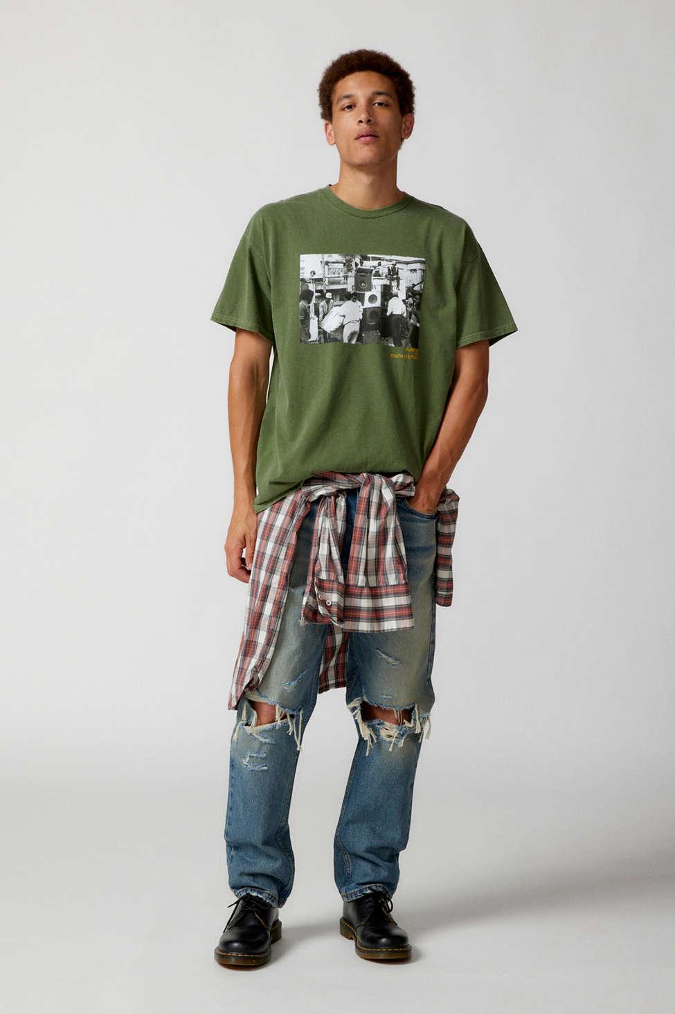 Urban Outfitters Museum Of Youth Culture Sound System Photo Graphic Tee in  Green for Men | Lyst