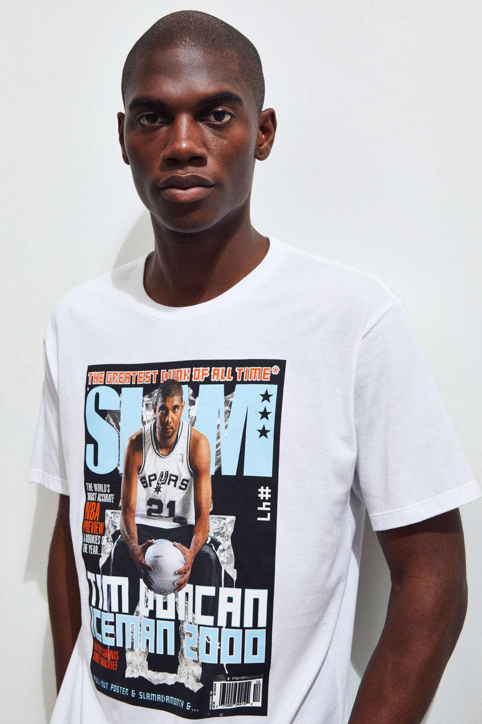 Tim duncan slam shirt Clearance