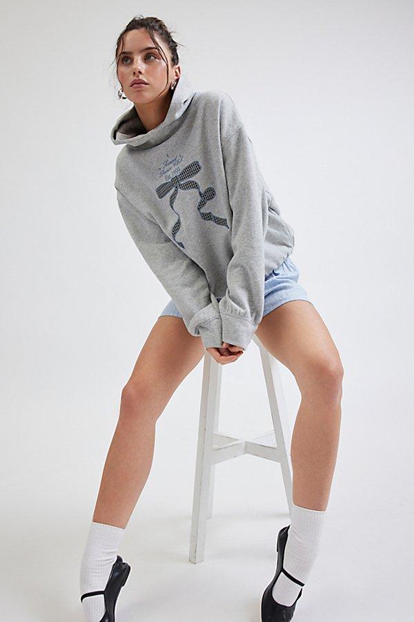 Out From Under Leisure Graphic Hoodie Sweatshirt in Gray Lyst