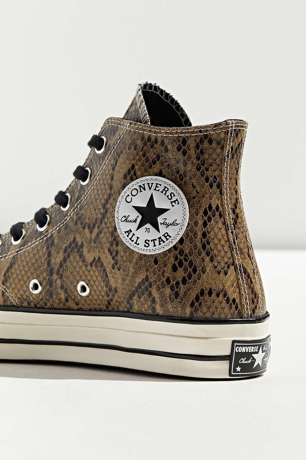 Converse Chuck 70 Snakeskin High-top Sneaker in Brown for Men | Lyst